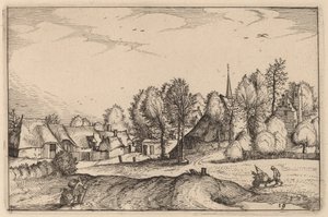 村への道 作： Claes Jansz Visscher after Johannes van Doetechum, the Elder after Lucas