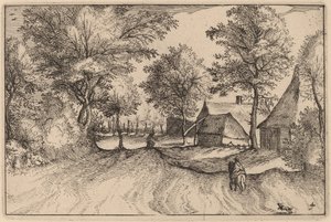 村の道 作： Claes Jansz Visscher after Johannes van Doetechum, the Elder after Lucas