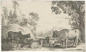 牛のいる風景 作： Claes Moeyaert