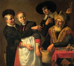 ムーイ・アールと求婚者 (G.A. Bredero, ‘Moortje’, 1615) 作： Claes Moeyaert