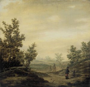 砂丘の道 作： Claes van Beresteyn (attributed to)
