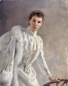 自画像、1894 年。 作： Clara von Rappard