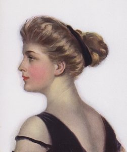 彼女の背中の掃除 作： Clarence F. Underwood