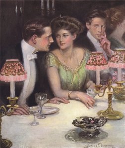 夕食の二人だけ 作： Clarence F. Underwood