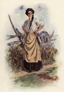 Where Are You Going My Pretty Maid」（カラーリトグラフ 作： Clarence F. Underwood