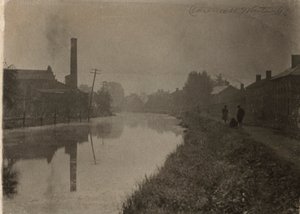 旧運河沿い、1896 年。