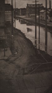 電信柱、1898年。