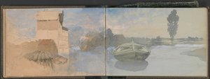 Isle of Wight and Kent Sketchbook   1442046   ja       japanese Successfully Translated  Original: Still life showing brie cheese by Francois Bonvin (1817-1887), Detail Translat: Still life showing brie cheese by Francois Bonvin (1817-1887), Detail 1463245 作： Clarkson Stanfield