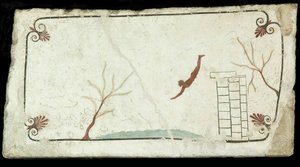 ダイバー。ダイバーの墓ダイバーの墓、紀元前470年頃。