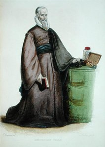 アンボワーズ・パレ（1509-90年） E.メネシェの「Le Plutarque Francais」からのイラスト、ルクレールの刻印