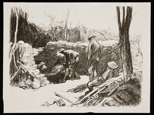 「フランスの高度なドレッシング ステーション」、1917 年