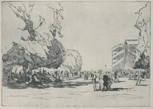 アスコット-パドック、1914年、1920年 作： Claude Allin Shepperson