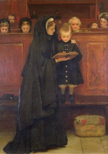 教会で、1869 作： Claude Andrew Calthrop