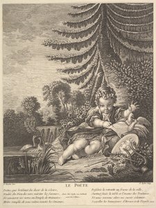詩人、カリフォルニア州。 1753年。 作： Claude Augustin Duflos