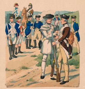 アメリカ合衆国、1775～1783年 作： Claude Ferdinand Gaillard