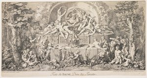 森の神フォーンの祭礼、1740年頃 作： Claude Gillot