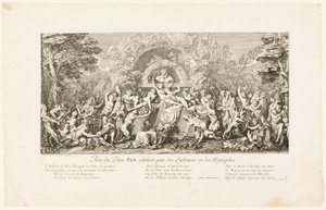 シルヴァ人が祝うパン神の祭り 作： Claude Gillot