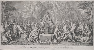 4 つの祭り: バッカスの祭り 作： Claude Gillot