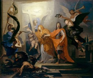 ストラスブールのカトリック宗教の回復、ca。 1681年。 作： Claude Guy Halle