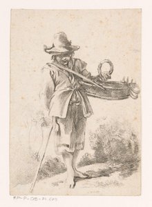 風景の中のパン製品の若い売り手 作： Claude Henri Watelet