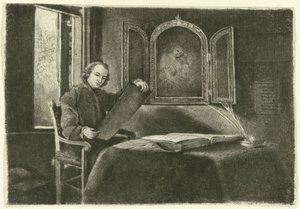 アブラハム・フランセンとしてのポンセ・フランソワ・コペットの肖像 作： Claude Henri Watelet