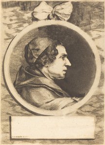 修道院長の肖像 作： Claude Henri Watelet after Charles Nicolas Cochin II