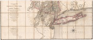 ソーティエによるニューヨーク州のコラージュ地図［地図下部］ 作： Claude Joseph Sauthier