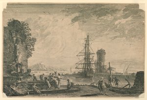 In Port (イタリアの港) 作： Claude Joseph Vernet