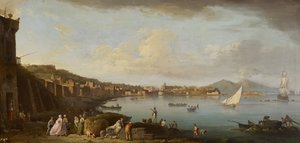 ナポリ、南からの湾の眺め、1742年頃（油彩・キャンバス 作： Claude Joseph Vernet