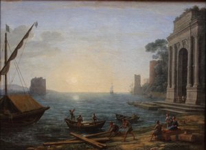 日の出の港 作： Claude Lorrain