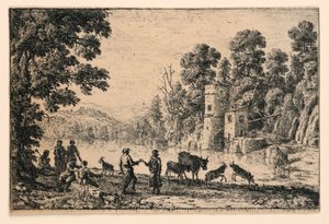 川岸で踊る 作： Claude Lorrain