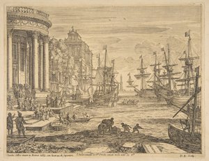 セントウルスラの乗船、1665年。 作： Claude Lorrain