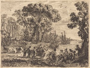 エウロパと雄牛 作： Claude Lorrain