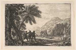 山賊のいる風景、1633年。 作： Claude Lorrain