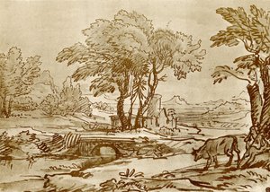 橋のある風景 作： Claude Lorrain