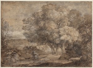水仙とエコーのある風景 作： Claude Lorrain