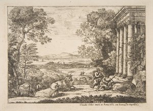 マーキュリーとアーガス、1662。 作： Claude Lorrain