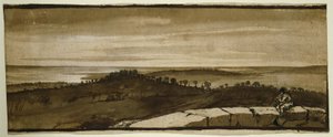 サッソからのパノラマ、1649〜1655年 作： Claude Lorrain