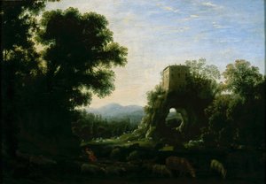 牧歌的な風景 作： Claude Lorrain