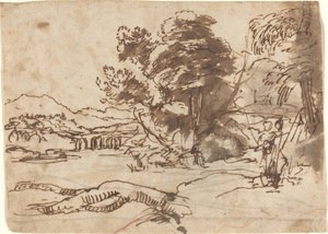 川の風景 作： Claude Lorrain