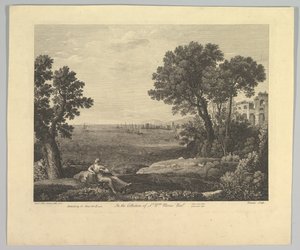 バッカスとアリアドネのいる海の風景、1742 年。 作： Claude Lorrain