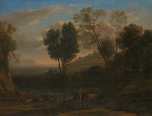 日の出、おそらく1646-47。 作： Claude Lorrain