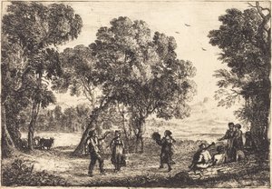 カントリーダンス（小皿） 作： Claude Lorrain