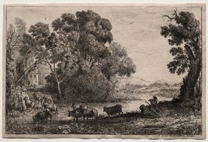 牛飼い。 作： Claude Lorrain