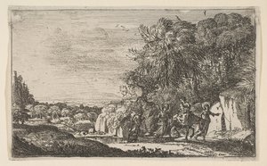 エジプトへの逃亡1630-31。 作： Claude Lorrain
