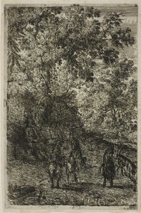 四匹のヤギ 作： Claude Lorrain