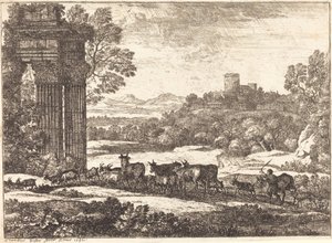 嵐の中で戻ってきた群れ 作： Claude Lorrain