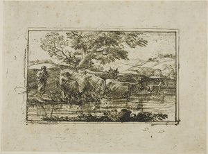 水飲み場の群れ 作： Claude Lorrain