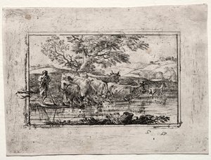 水飲み場の群れ 作： Claude Lorrain