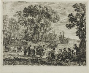 エウロパのレイプ 作： Claude Lorrain